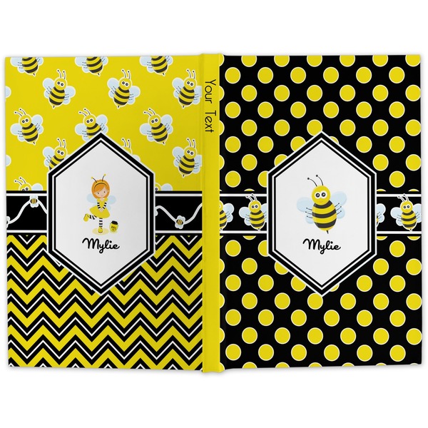 Bee & Polka Dots Hard Cover Journal - Apvl