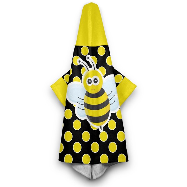 Bee & Polka Dots Hooded Towel - Hanging