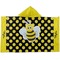 Bee & Polka Dots Kids Hooded Towel (Personalized)