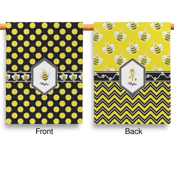 Bee & Polka Dots House Flags - Double Sided - APPROVAL