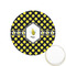 Bee & Polka Dots Printed Cookie Topper - 1.25" (Personalized)