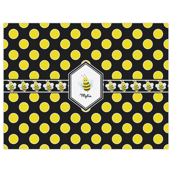 Bee & Polka Dots Indoor / Outdoor Rug - 6'x8' - Front Flat