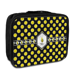 Bee & Polka Dots Insulated Lunch Bag (Personalized)
