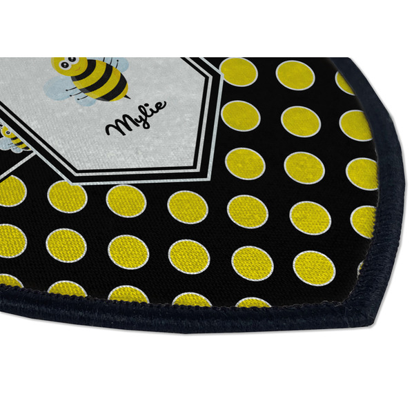 Bee & Polka Dots Iron on Shield 3 Detail
