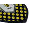 Bee & Polka Dots Iron on Shield 3 Detail