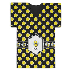Bee & Polka Dots Jersey Bottle Cooler (Personalized)