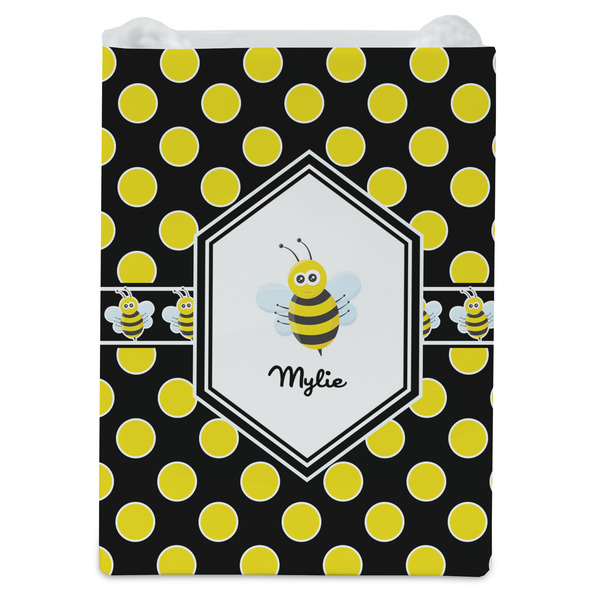 Bee & Polka Dots Jewelry Gift Bag - Matte - Front
