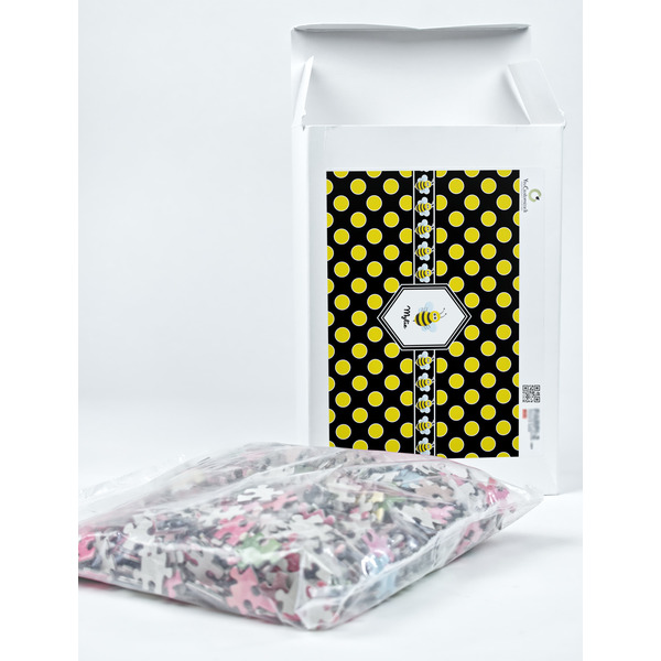 Bee & Polka Dots Jigsaw Puzzle 1014 Piece - Box