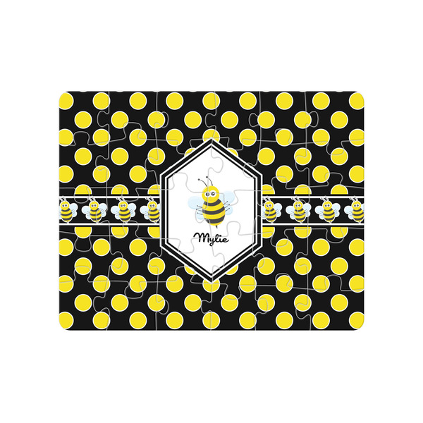 Custom Bee & Polka Dots Jigsaw Puzzles (Personalized)