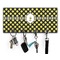 Bee & Polka Dots Key Hanger w/ 4 Hooks & Keys
