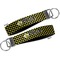 Bee & Polka Dots Key-chain - Metal and Nylon - Front and Back