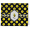 Bee & Polka Dots Kitchen Towel - Poly Cotton - Folded Half