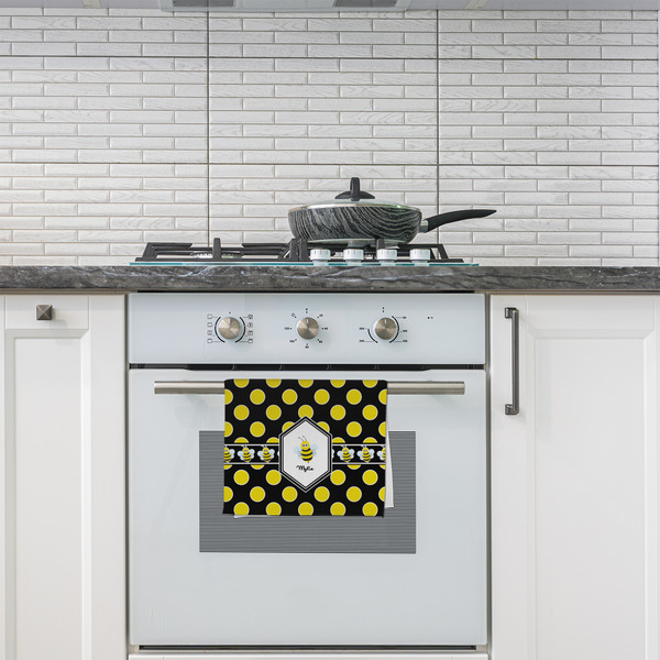 Bee & Polka Dots Kitchen Towel - Poly Cotton - Lifestyle