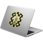 Bee & Polka Dots Laptop Decal (Personalized)