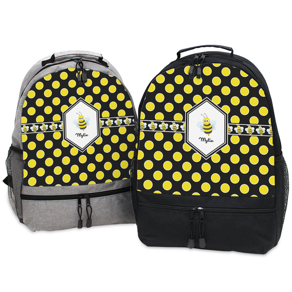 Bee & Polka Dots Large Backpacks - Both