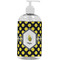Bee & Polka Dots Plastic Soap / Lotion Dispenser (16 oz - Large - White) (Personalized)