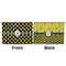 Bee & Polka Dots Large Zipper Pouch Approval (Front and Back)