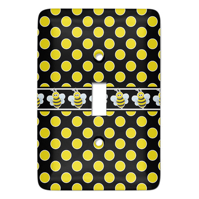 Bee & Polka Dots Light Switch Cover (Personalized)