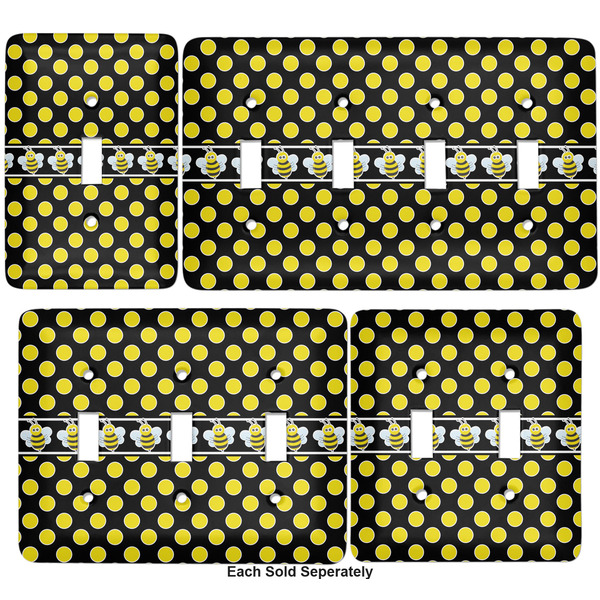 Bee & Polka Dots Light Switch Covers all sizes