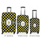 Bee & Polka Dots Luggage Bags all sizes - With Handle