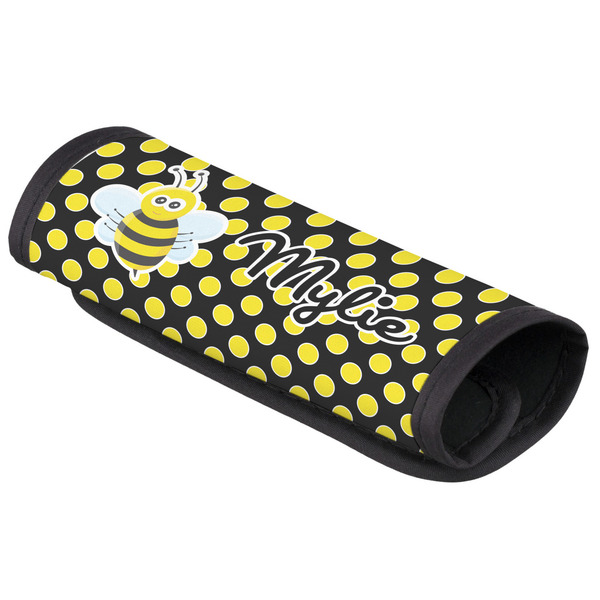 Custom Bee & Polka Dots Luggage Handle Cover (Personalized)