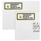 Bee & Polka Dots Mailing Labels - Double Stack Close Up