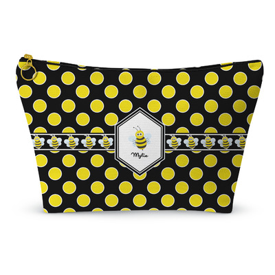 Bee & Polka Dots Makeup Bag (Personalized)