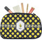 Bee & Polka Dots Makeup / Cosmetic Bag - Medium (Personalized)