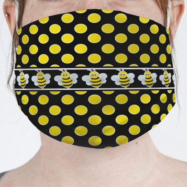 Custom Bee & Polka Dots Face Mask Cover