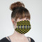 Bee & Polka Dots Mask - Quarter View on Girl