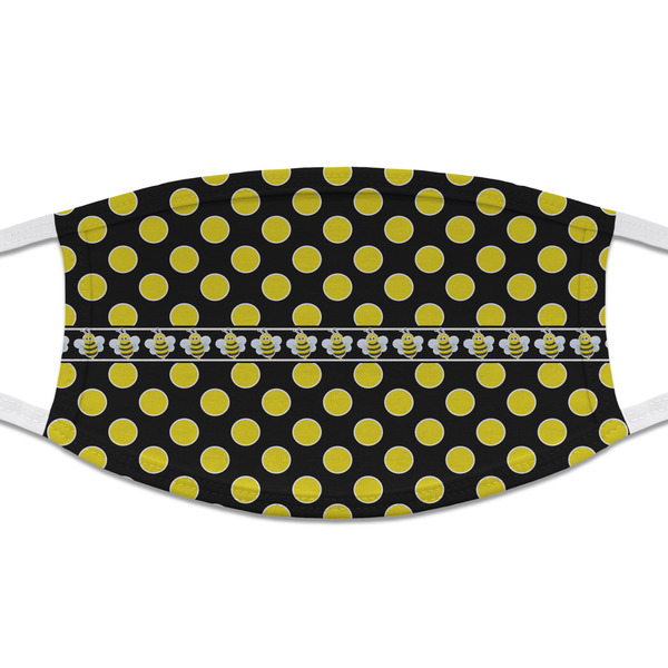 Custom Bee & Polka Dots Cloth Face Mask (T-Shirt Fabric)