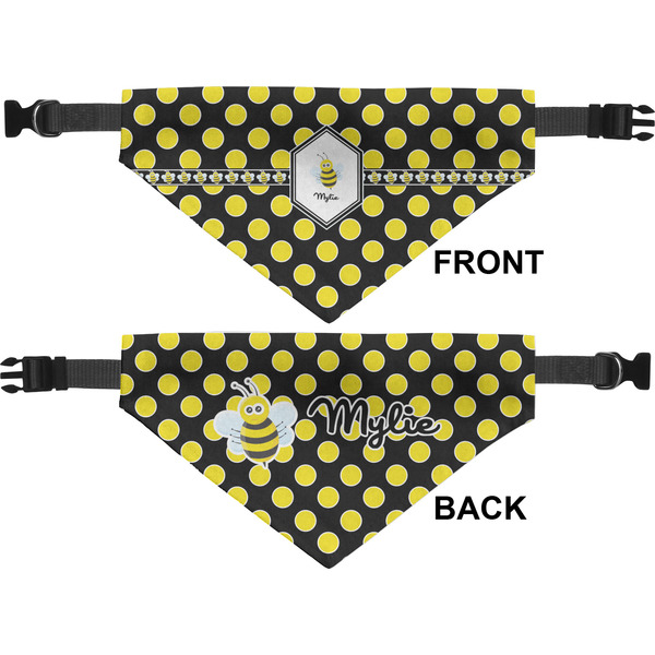 Bee & Polka Dots Medium Dog Bandana Approval