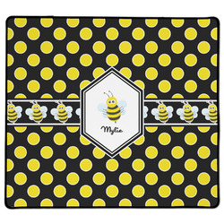 Bee & Polka Dots XL Gaming Mouse Pad - 18" x 16" (Personalized)