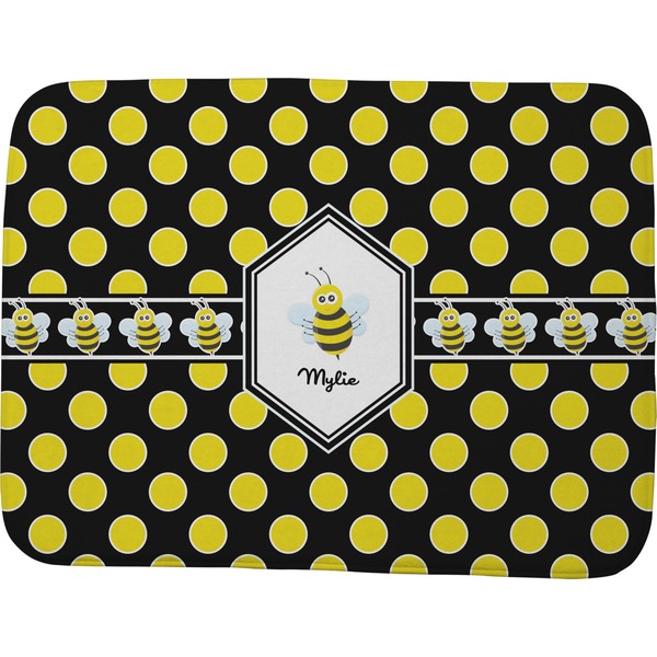 Bee & Polka Dots Memory Foam Bath Mat 48 X 36