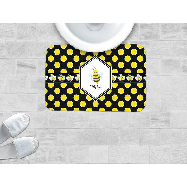 Bee & Polka Dots Memory Foam Bath Mat - LIFESTYLE
