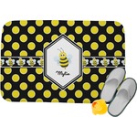 Bee & Polka Dots Memory Foam Bath Mat - 34"x21" (Personalized)
