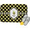 Bee & Polka Dots Memory Foam Bath Mat (Personalized)