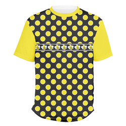 Bee & Polka Dots Men's Crew T-Shirt - X Large