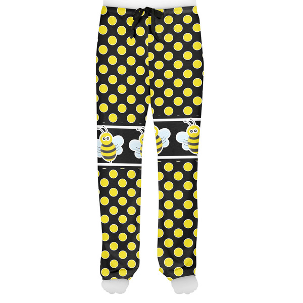 Bee & Polka Dots Men's Pjs Front - on model