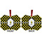Bee & Polka Dots Metal Benilux Ornament - Front and Back (APPROVAL)