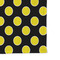 Bee & Polka Dots Microfiber Dish Rag - DETAIL