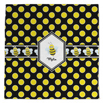 Bee & Polka Dots Microfiber Dish Towel (Personalized)