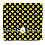 Bee & Polka Dots Microfiber Dish Rag (Personalized)