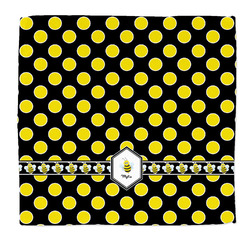 Bee & Polka Dots Microfiber Dish Rag (Personalized)