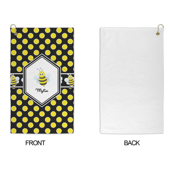 Bee & Polka Dots Microfiber Golf Towels - APPROVAL