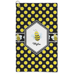 Bee & Polka Dots Microfiber Golf Towel (Personalized)