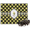 Bee & Polka Dots Microfleece Dog Blanket - Regular