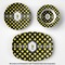 Bee & Polka Dots Microwave & Dishwasher Safe CP Plastic Dishware - Group
