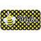 Bee & Polka Dots Mini Bicycle License Plate - Two Holes