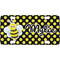 Bee & Polka Dots Personalized Mini License Plate